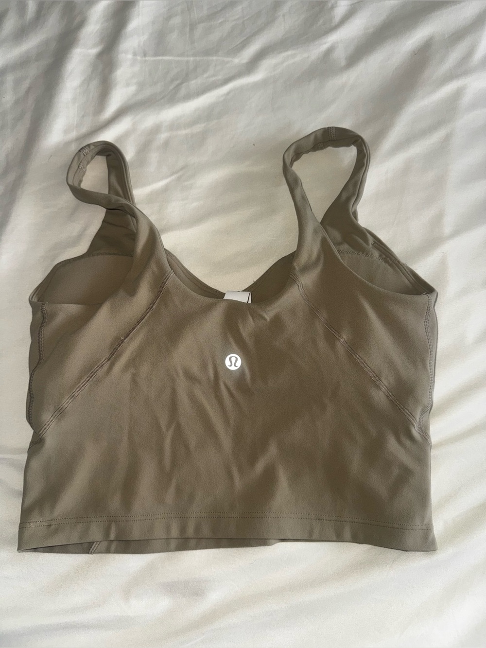 Lululemon beige Sports Bra Crop Top